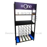 Movable Assembly Metal Pillow Display Rack Bedding Quilts Shelf