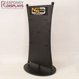 Modern Style 2 Sides Countertop Revolving Metal Display Rack for Snaffle