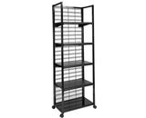 Black Metal Wire Floor Standing Snack Display Racks Snack Display Racks