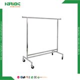 Single Collapsible Rolling Garment Rack Clothes Display Rack