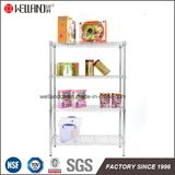 Multi-Purpose 4 Shelf 250lbs Durable Chrome Metal Wire Rack Shelving Manufacturer