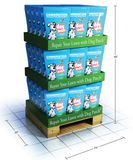 Wholesale Printed Cardboard Promotional Pallet Counter Display Box 36