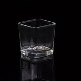Wholesale Square Votive Glass Candle Holder with Thick Bottom