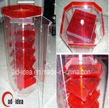 Rotation Triangle Table Turntable Brochure Acrylic Display Stand
