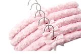 High Quality Rose Cashmere Satin Padded Cloth Hangers