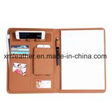 PU Leather Design File Folder Phone Holder A4 Size Folder with Phone Case