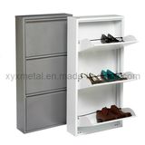 High-End Fashion Style 3-Drawer Metal Shoe Cabinet