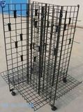 Adjustable Wire Mesh Display Racks with Wheels