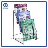 Steel Wire 3-Tier Counter Magazine Display Rack