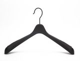 Custom Golden Hook Black Plastic Hangers Factory for Cloth