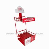 Exquisite Factory Direct Supermarket Desktop Metal Wire Beverage Display Rack