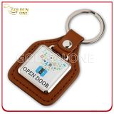 Best Seller Full Color Printed Epoxy Square Leather Key Tag
