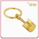 Hot Sale Best Quality Gold Plated Piston Metal Keyring