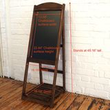 Vintage Dark Blackboard Display Rack