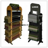 Supermarket Multi Tier MDF Bottle Display Rack