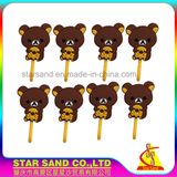 Animal Cartoon Designs Silicone Trouser Hangers with Metal Clips Decorated