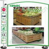 Super Market Wooden Vegetable Display Racks
