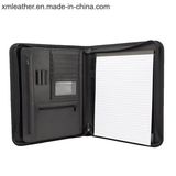 Executive PU Leather Zipper Portfolio Business File Folder