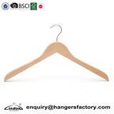 Audited Supplier Lindon Natural Color Wooden Space-Saving Top Hanger