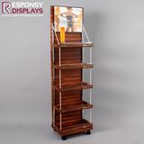 5 Tiers Floor Wood Body Care Display Shelf