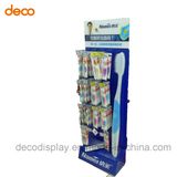 China Manufacturer Toothbrush Corrugated Paper Display Rack with Hooks