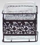Quadrate Candle Holder with Metal Stand