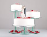 Mushroom Glass Effect Acrylic 3 Tier Cake Display Stand