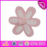 2014 Beautiful Design Fashion Wooden Wall Hook, Popular Children Wall Hook, Hot Sale Lovely Baby Wall Hook W09b027