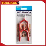 Red U Shaped Storage Bike Hook for Wall