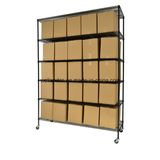 Mobile Epoxy Steel Warehouse Storage Shelving Rack System