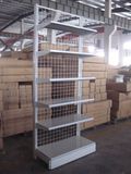 Single Sided Supermarket Net Back Panel Metal Shelf
