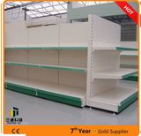 Perforated Panel Metal Supermarket Shelf/Supermarket Gondola Shelf