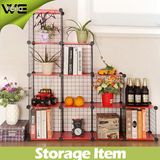 Living Room Balcony Wire Grid Storage Shelves Metal Rack