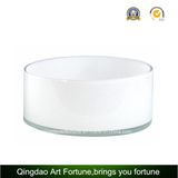 Big Printed Glass Candle Holder for Candle and Flora Decor