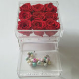 Modern Luxury Acrylic Rose Box with Drawer