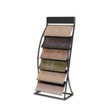 Waterfall Metal Host Ledger Stone Display Rack for Showroom Display