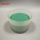 Glass Jar Candle with 3 Wicks of Spray