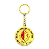Promotion Enamel Metal Gold Key Chain Retractable Ring Metal Sublimation Trolley Coin