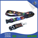 Hot Sale Flat Polyester Screen Printed Lanyard with Logo