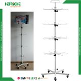 Mobile Spinning DIY Floor Display Rack