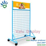 Store Floor Standing Hanging Hook Iron Wire Mesh Tools Display Rack
