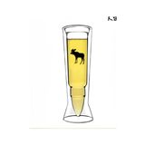 Large Borosilicate Double Wall Bullets Shot Glass Borosilicate Beer Cup