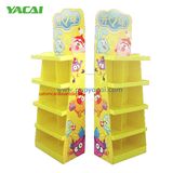 POS Saucer Corrugated Paperboard Display, Toys Floor Carton Display Rack