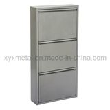 Fashion Style Grey Color Metal Shoe Cabinet