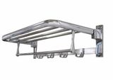 Towel Rack with Rod and Hooks for The Bathroom