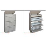 3 Tiers Modern Shoe Cabinet Shoe Rack Cabinet