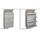 3 Tiers Modern Shoe Cabinet Shoe Rack Cabinet