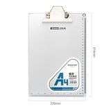 A4 Aluminum Clipboard with Rulings Silver Color Butterfly Clip