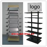 Metal Display Rack, Two Sided Powder Coated Stand