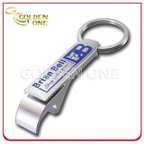 Custom Screen Printed Nickel Plated Metal Bottle Opener Keychain